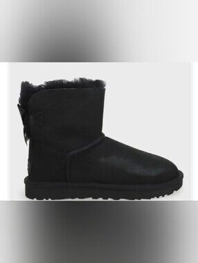 Black Shearling Lined Winter Boot - Women